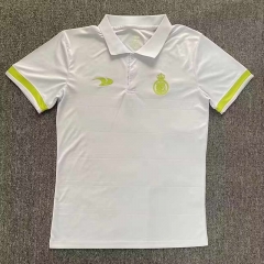 2023-2024 Al-Nassr FC White Thailand Polo Shirt-0009