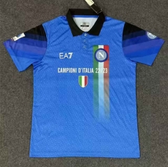 2023-2024 Champion Version Napoli Blue Thailand Polo Shirt-818