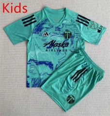 2023-2024 Special Version Portland Timbers Green Kids/Youth Soccer Uniform-AY