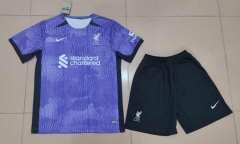 2023-2024 Liverpool 2nd Away Purple Soccer Uniform-718