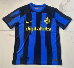 2023-2024 Inter Milan Home Blue&Black Thailand Soccer Jersey AAA-SJ