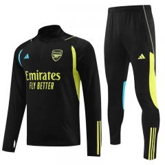 2023-2024 Arsenal Black Thailand Soccer Tracksuit Uniform-4627