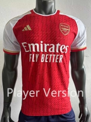 Player Version Correct Version 2023-2024 Arsenal Home Red Thailand Soccer Jersey AAA-518