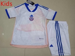 2023-2024 Chile Away White Kids/Youth Soccer Uniform-507