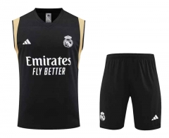 2023-2024 Real Madrid Black Thailand Soccer Vest Uniform-418