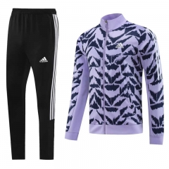 2023-2024 Purple&Black Thailand Soccer Jacket Uniform-LH