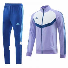 2023-2024 Purple&White Thailand Soccer Jacket Uniform-LH