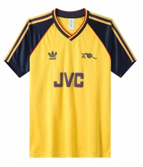 Retro Version 88-91 Arsenal FC Away Yellow Soccer Jersey AAA-7505