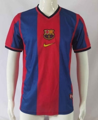 Retro Version 98-99 Barcelona Home Red&Blue Thailand Soccer Jersey AAA-503