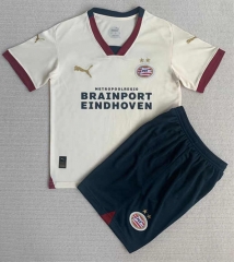 2023-2024 PSV Eindhoven Away Beige Soccer Uniform -AY