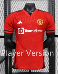 Player Version 2023-2024 Manchester United Home Red Soccer Jersey AAA-888