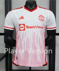Player Version 2023-2024 Manchester United Away White Soccer Jersey AAA-888