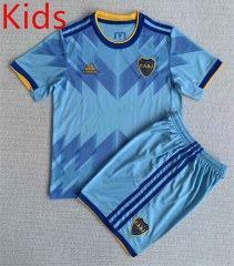 2023-2024 Boca Juniors Second Away Blue Kid/Youth Soccer Uniform-AY