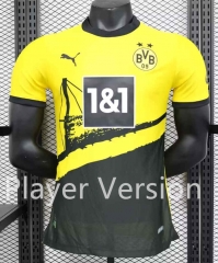 Player Version 2023-2024 Borussia Dortmund Home Black&Yellow Thailand Soccer Jersey AAA-888