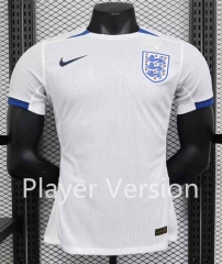 Player Version 2023-2024 England Home White Thailand Soccer Jersey AAA-888