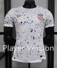 Player Version 2023-2024 USA Home White Thailand Soccer Jersey AAA-888