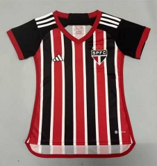 2023-2024 Sao Paulo Futebol Home Red&Black Thailand Women Soccer Jersey AAA-908