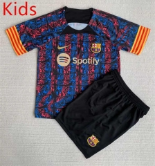 Concept Version 2023-2024 Barcelona Black Kid/Youth Soccer Uniform-AY