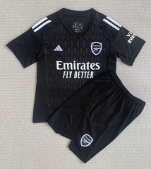 2023-2024 Arsenal Goalkeeper Black Soccer Uniform-AY