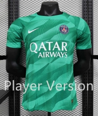Play Version 2023-2024 Paris Goalkeeper Green Thailand Soccer Jersey AAA-888