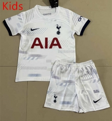 2023-2024 Tottenham Hotspur Home White Kids/Youth Soccer Uniform-506
