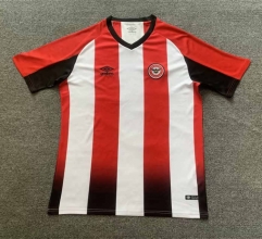 2023-2024 Brentford Home Red&White Stripe Thailand Soccer Jersey AAA-512