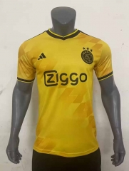 2023-2024 Ajax Yellow Thailand Soccer Jersey AAA-416