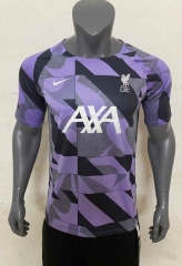 2023-2024 Liverpool Purple&Black Thailand Training Soccer Jersey-416