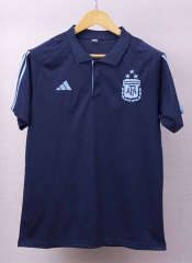 (3 Stars) 2023-2024 Argentina Royal Blue Thailand Polo Shirt-2044