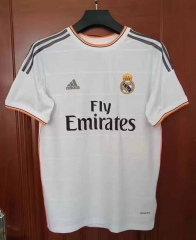 Retro Version13-14 Real Madrid Home White Thailand Soccer Jersey AAA-7T