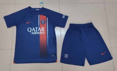 2023-2024 Correct Version Paris SG Home Royal Blue Soccer Uniform-718