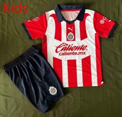 2023-2024 Chivas USA Home Red&White Kid/Youth Soccer Uniform-912