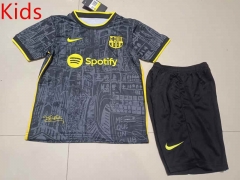 2023-2024 Special Version Barcelona Black Kid/Youth Soccer Uniform-507