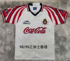 Retro Version 98-99 Chivas Rayadas Away White Thailand Soccer Jersey AAA-9755