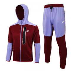 2023-2024 Nike Date Red Thailand Soccer Jacket Uniform With Hat-815