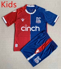 2023-2024 Crystal Palace Home Red&Blue Kids/Youth Soccer Uniform-AY