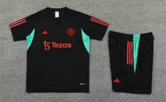 2023-2024 Manchester United Black Thailand Training Soccer Uniform-7411