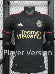 Player Version 2023-2024 Manchester United Black Soccer Jersey AAA-888
