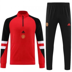 2023-2024 Manchester United Red Thailand Soccer Tracksuit-7411
