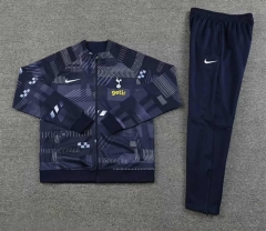 2023-2024 Tottenham Hotspur Royal Blue Painting Thailand Jacket Uniform-7411