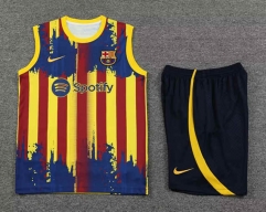 2023-2024 Barcelona Red&Yellow Thailand Soccer Vest Uniform-418
