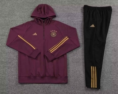 2023-2024 Bayern München Date Red Thailand Soccer Tracksuit With Hat-7411