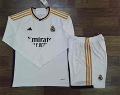 2023-2024 Real Madrid Home White LS Soccer Uniform-709