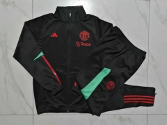 2023-2024 Manchester United Black Thailand Soccer Jacket Uniform -815