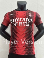 Player Version 2023-2024 Correct Version AC Milan Home Red&Black Thailand Soccer Jersey AAA-886