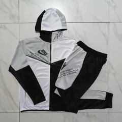 2023-2024 Nike Black&White Thailand Soccer Jacket Uniform With Hat-815