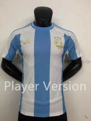 Player Version 2023-2024 Argentina Home Blue&White Stripe Thailand Soccer Jersey AAA-9926