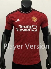 Player Version 2023-2024 Correct Version Manchester City Home Red Thailand Soccer Jersey AAA-1959