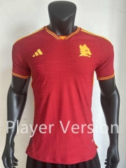 Player Version 2023-2024 Roma Home Red Thailand Soccer Jersey AAA-1959