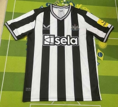 2023-2024 Newcastle United Home Black&White Stripe Thailand Training Soccer Jersey AAA-5303